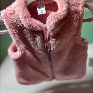 Old Navy Soft Pink Kids Fleece Vest